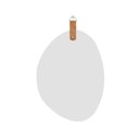Ver imagem 4 de Espelho Decorativo Life Alça Corino Rajado 60x45cm Orgânico