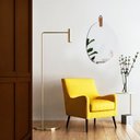 Ver imagem 6 de Espelho Decorativo Life Alça Corino Rajado 60x45cm Orgânico