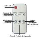 Ver imagem 6 de Aquecedor Eletrico Ambiente Interno Display Digital Controle Remoto Temperatura Ajustavel Angulo 70