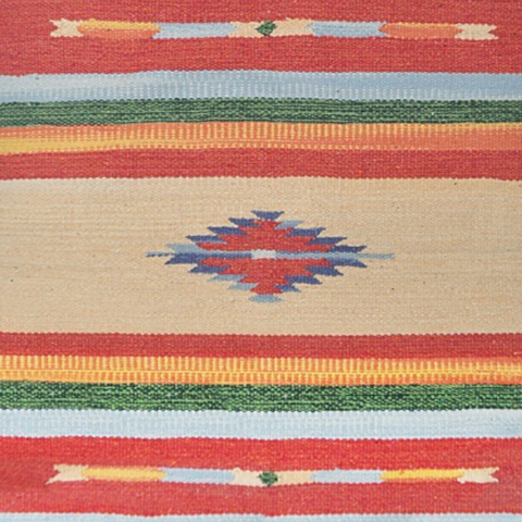 Tapete Kilim Algodao 100x140 DES004