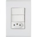Ver imagem 1 de Conj 4x2 2 Int Simples 10 A 250 V e 1 Tomada 2p+t 10 A 250 V