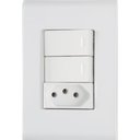 Ver imagem 2 de Conj 4x2 2 Int Simples 10 A 250 V e 1 Tomada 2p+t 10 A 250 V