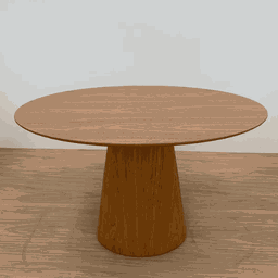 Mesa de Jantar Cone Redonda 160 Cm Tampo Freijó Base Freijó Freijó Personal Art Design - 2