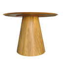 Ver imagem 3 de Mesa de Jantar Cone Redonda 160 Cm Tampo Freijó Base Freijó Freijó Personal Art Design