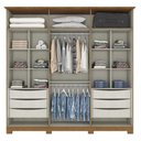 Ver imagem 3 de Guarda Roupa Casal Ambiente Andréas 6 Portas Nature Off White - Henn