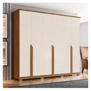 Ver imagem 2 de Guarda Roupa Casal Ambiente Andréas 6 Portas Nature Off White - Henn