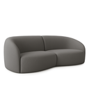 Ver imagem 1 de Sofá Sala Nuvem 190 cm Conforto Premium Decorativo Orgânico:Cinza Escuro