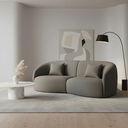 Ver imagem 3 de Sofá Sala Nuvem 190 cm Conforto Premium Decorativo Orgânico:Cinza Escuro