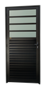 Ver imagem 1 de Porta de Cozinha Alumínio 86 Dir V.Boreal Preto Brimak