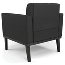 Ver imagem 7 de Poltrona Base Madeira Preto Kit 2 Ana Sintético Preto - Ibiza
