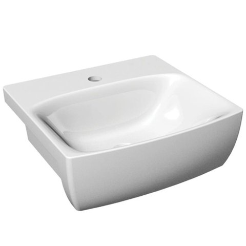 Cuba de Semi-encaixe Retangular Branca 43x40,5cm - Sf-01 - Lorenzetti Cuba Retangular Semi-encaixe B