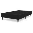 Ver imagem 2 de Caixa Base Box Casal Resistente em Veludo Premium Moderno:preto