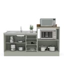 Ver imagem 4 de Cozinha com Rodapé 115,5cm x 200cm Rubi Yescasa Verde/Oliva