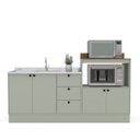 Ver imagem 2 de Cozinha com Rodapé 115,5cm x 200cm Rubi Yescasa Verde/Oliva