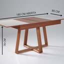 Ver imagem 4 de Mesa Caroline 1,20 - Mel - Vd Off