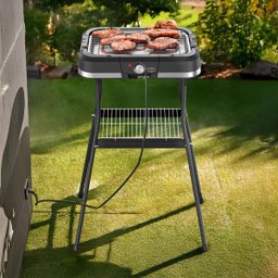 Churrasqueira Elétrica Bcq90 1500w Britânia Suporte com Prateleira Bandeja Removível 220v - 2