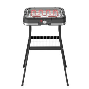 Churrasqueira Elétrica Bcq90 1500w Britânia Suporte com Prateleira Bandeja Removível 220v