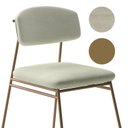 Ver imagem 5 de Cadeira Sala de Jantar Encosto e Assentos Estofados Linho Jaraguá