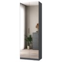 Ver imagem 3 de Sapateira Sublime 2 Portas com Espelho 100% MDF Cinza/Grafitto