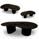Ver imagem 2 de Mesa de Centro Orgânica Bean 90x60cm Ébano