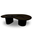 Ver imagem 3 de Mesa de Centro Orgânica Bean 90x60cm Ébano