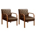 Ver imagem 2 de Kit 2 Poltronas Cadeira Decorativa Sala, Recepção Lara