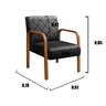 Kit 2 Poltronas Cadeira Decorativa Sala, Recepção Lara - 3