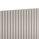 Ver imagem 2 de Painel de Parede Ripado 203,5x109x49cm Cinza sem Led - Matic Móveis
