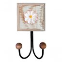 Ver imagem 6 de Kit Banheiro 5 Peças Artesanal Rústico Flor de Madeira 3d Anúncio com Variação Cor Branco