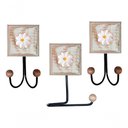 Ver mais imagens de Kit Banheiro 5 Peças Artesanal Rústico Flor de Madeira 3d Anúncio com Variação Cor Branco