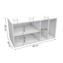 Ver imagem 6 de KIT NICHOS PARA ORGANIZAR QUARTO M37.2021.B (QUARTO, KIDS) MUNDI MOVEIS