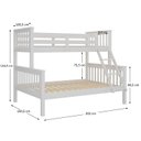 Ver imagem 3 de Beliche Solteiro / Casal 100% Madeira Maciça Moderno