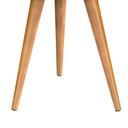 Ver imagem 3 de Mesa de Apoio Classic com Pés Palito para Sala ou Escritório - Off White com Freijó