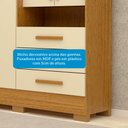 Ver mais imagens de Guarda-roupa Solteiro 119cm 4 Portas 3 Gavetas Capelinha com Espelho 100% Mdf Débora Espresso Móveis