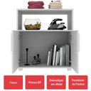 Ver imagem 3 de Armário Multiuso 2 Portas Branco - Pnr Móveis