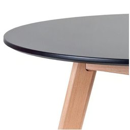 Conjunto Mesa Jantar Leda 90 cm + 4 Cadeiras Leda Saarinen Preta - 7