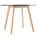 Ver imagem 6 de Conjunto Mesa Jantar Leda 90 cm + 4 Cadeiras Leda Saarinen Preta