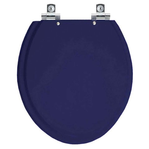 Assento Sanitário Soft Close Convencional Oval Cobalto para Vaso Ideal Standard