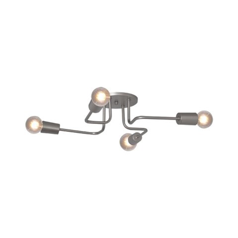 LUMINÁRIA PLAFON VOGUE 4 LAMP E27 SILVER - 3212 SLV