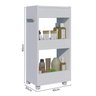 Carrinho Auxiliar com Tampo Faenza Design Compacto - 3