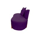 Ver imagem 5 de Namoradeira Sofá Feijão Luna 100cm Orgânica Veludo Roxo