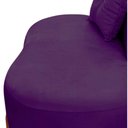Ver mais imagens de Namoradeira Sofá Feijão Luna 100cm Orgânica Veludo Roxo