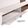 Rack com Painel Suspenso Tocantins 180 cm para TV de até 60 - Off White/Nogueira - 3