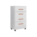 Ver imagem 2 de Cômoda para Quarto 4 Gavetas Lite Branco