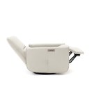 Ver imagem 6 de Poltrona do Papai Sala de Estar Reclinável Palace Usb e Usb-c Gira Balança Couro Off White G40 - Gra
