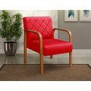 Ver imagem 1 de Kit 4 Poltronas Cadeira Decorativa Sala, Recepção Lara