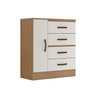Cômoda para Quarto 4 Gavetas 01 Porta Lite - 3