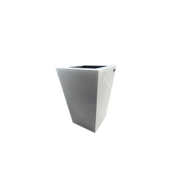 Cachepô 100% Mdf Revestido em Vidro Branco Extra Clear - 2