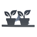 Ver imagem 2 de Suporte Mangueira Jardim 2 VASOS BRANCO ALL STYLE