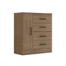 Cômoda para Quarto 4 Gavetas 01 Porta Lite - 2
